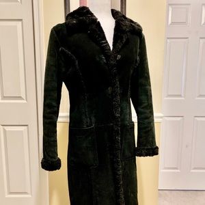 Steve Madden Leather/Shearling Coat
